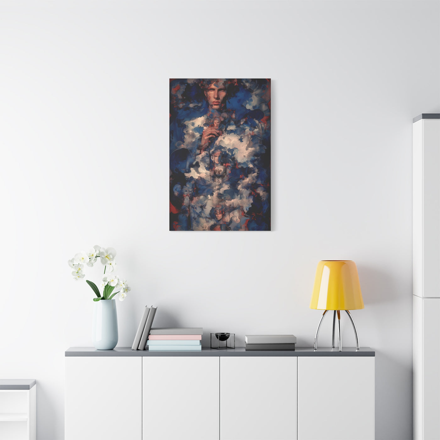 Surreal Cloud Portrait Composition Wall Art & Canvas Print