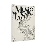 Flowing Typography Music Composition Wall Art & Canvas Print