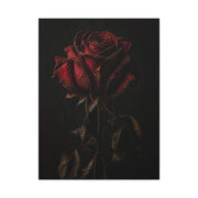 Dark Crimson Rose Still Life Wall Art & Canvas Print