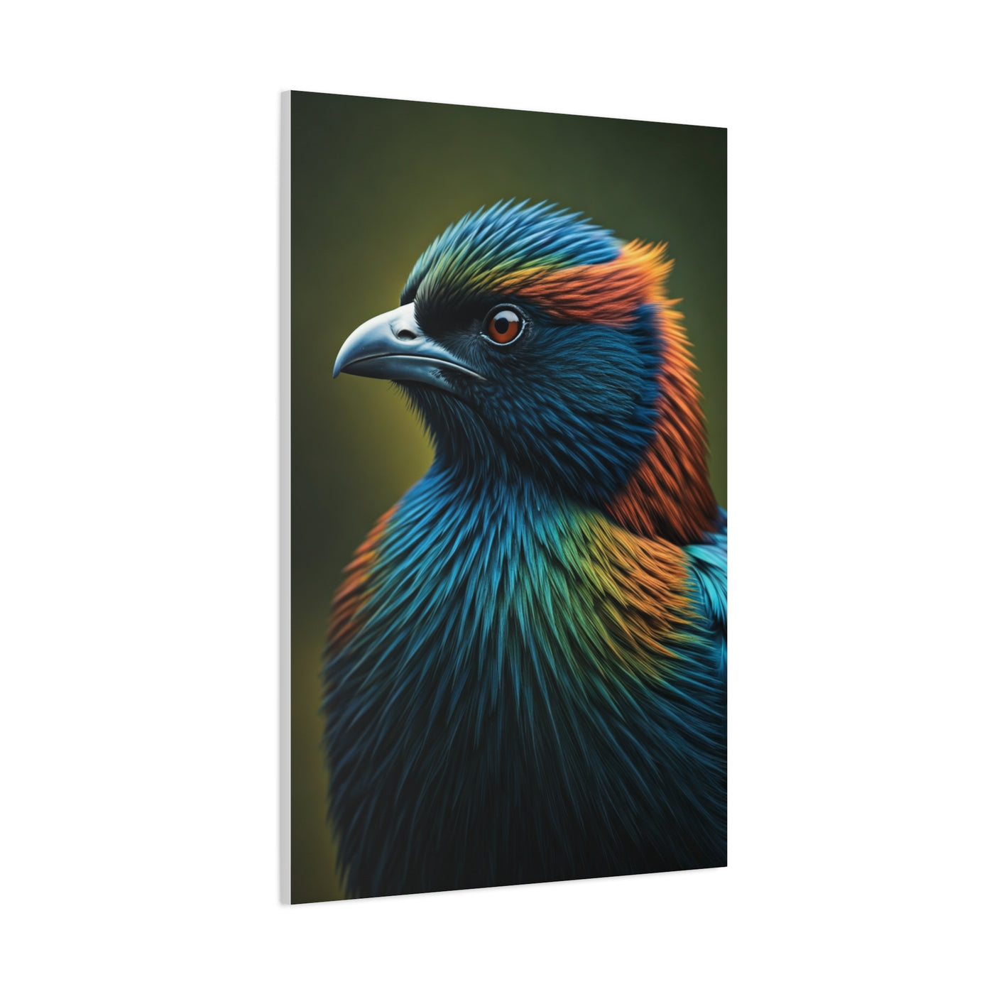Vibrant Jewel-Toned Bird Portrait Wall Art & Canvas Prints