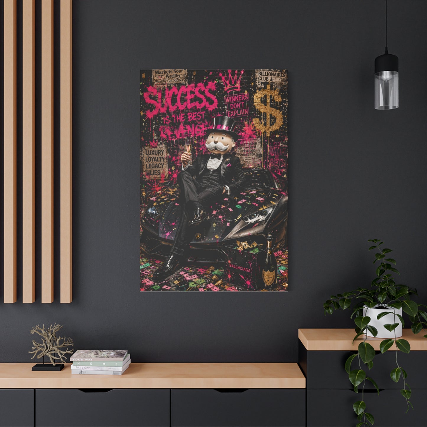 Luxury Street Pop Billionaire Rebel Street Wall Art & Canvas Print