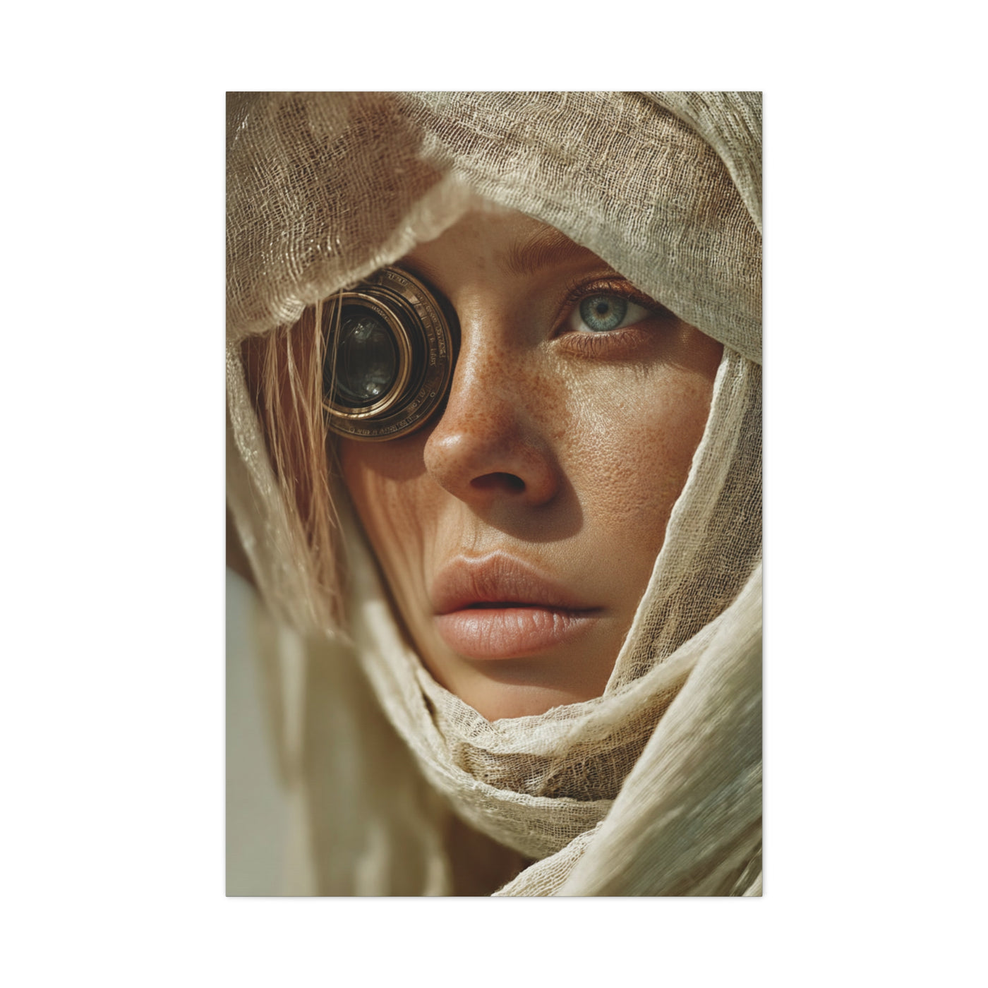 Veiled Lens Surreal Portrait Wall Art & Canvas Print