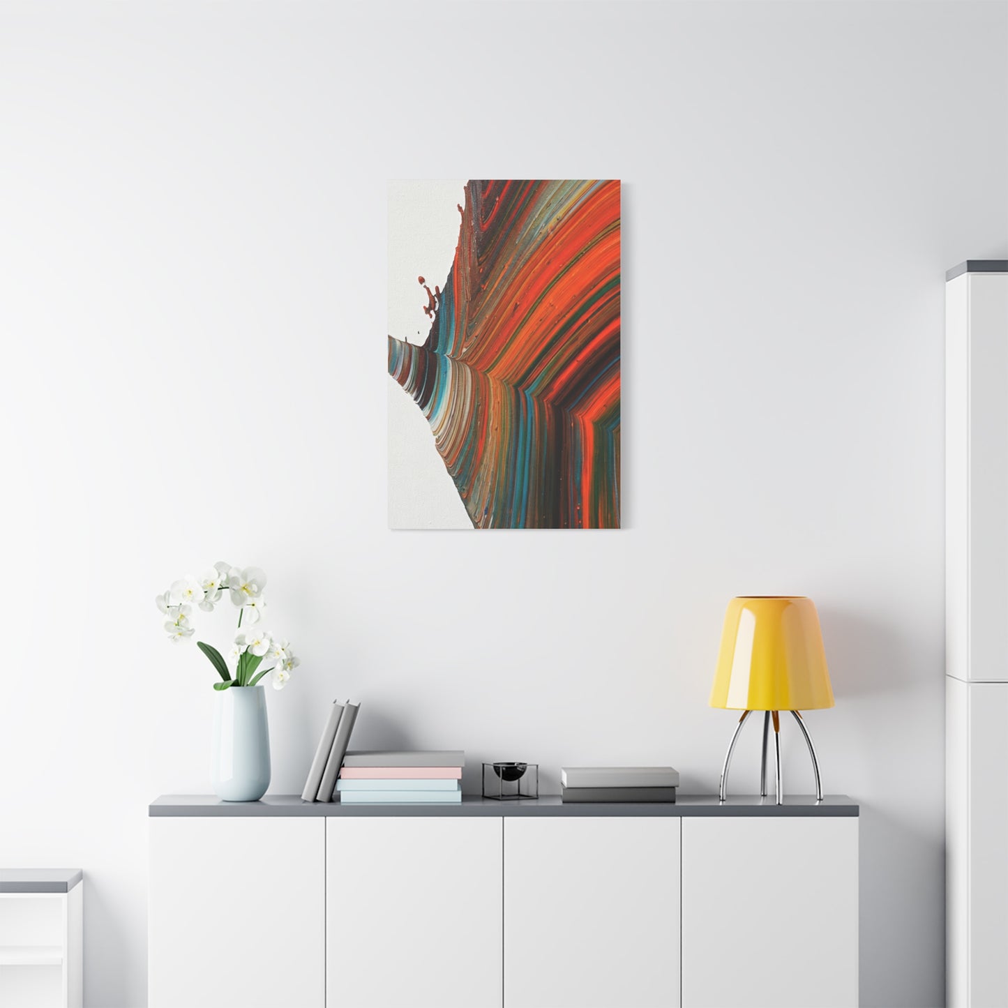 Warm Contour Flow Abstract Wall Art & Canvas Prints