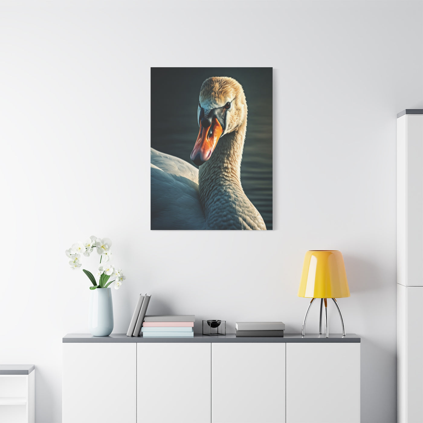 Serene Swan Reflection Wall Art & Canvas Prints