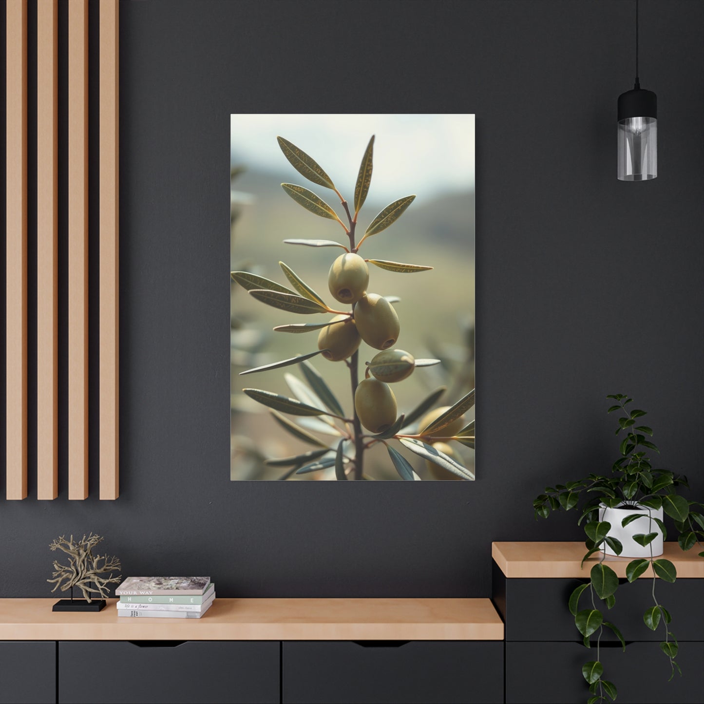 Opulent Olive Masterpiece Wall Art & Canvas Print