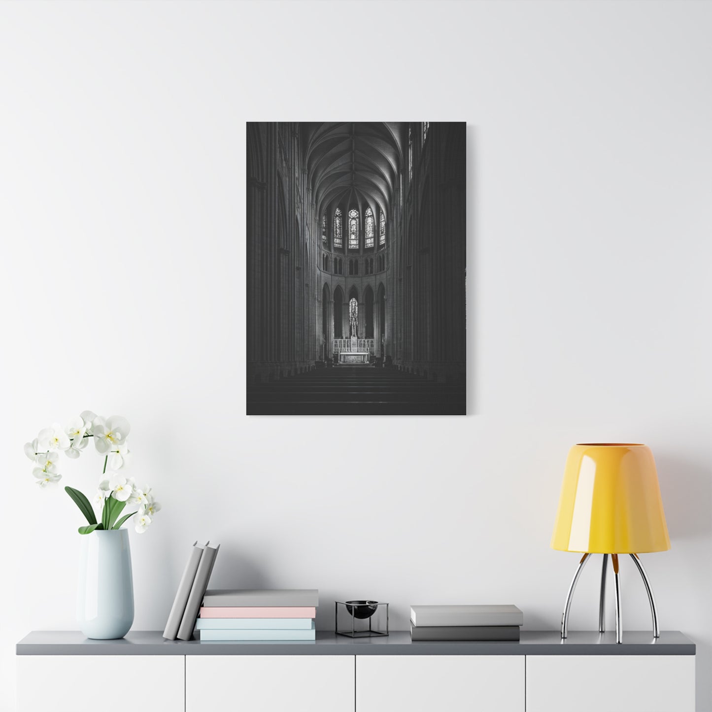 Gothic Cathedral Nave Light Wall Art & Canvas Prints