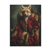 Gentleman Fox Aristocratic Portrait Wall Art & Canvas Print