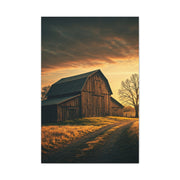 Rustic Barn Along the Country Path Wall Art & Canvas Prints
