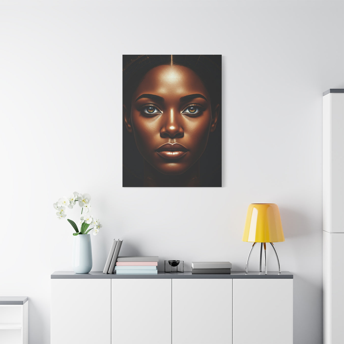 Golden Glow Goddess Portrait Wall Art & Canvas Prints