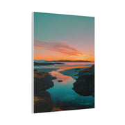 Coastal Sunset Horizon Reflection Wall Art & Canvas Print