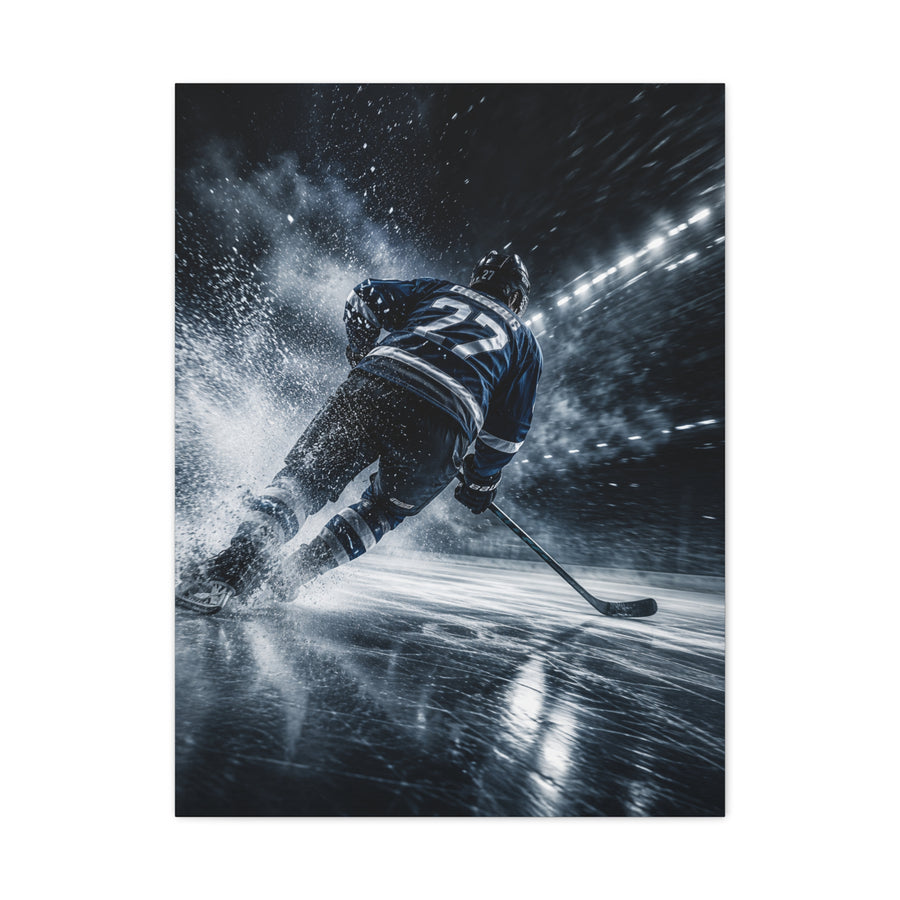 Ice Velocity Hockey Sports Wall Art & Canvas Print