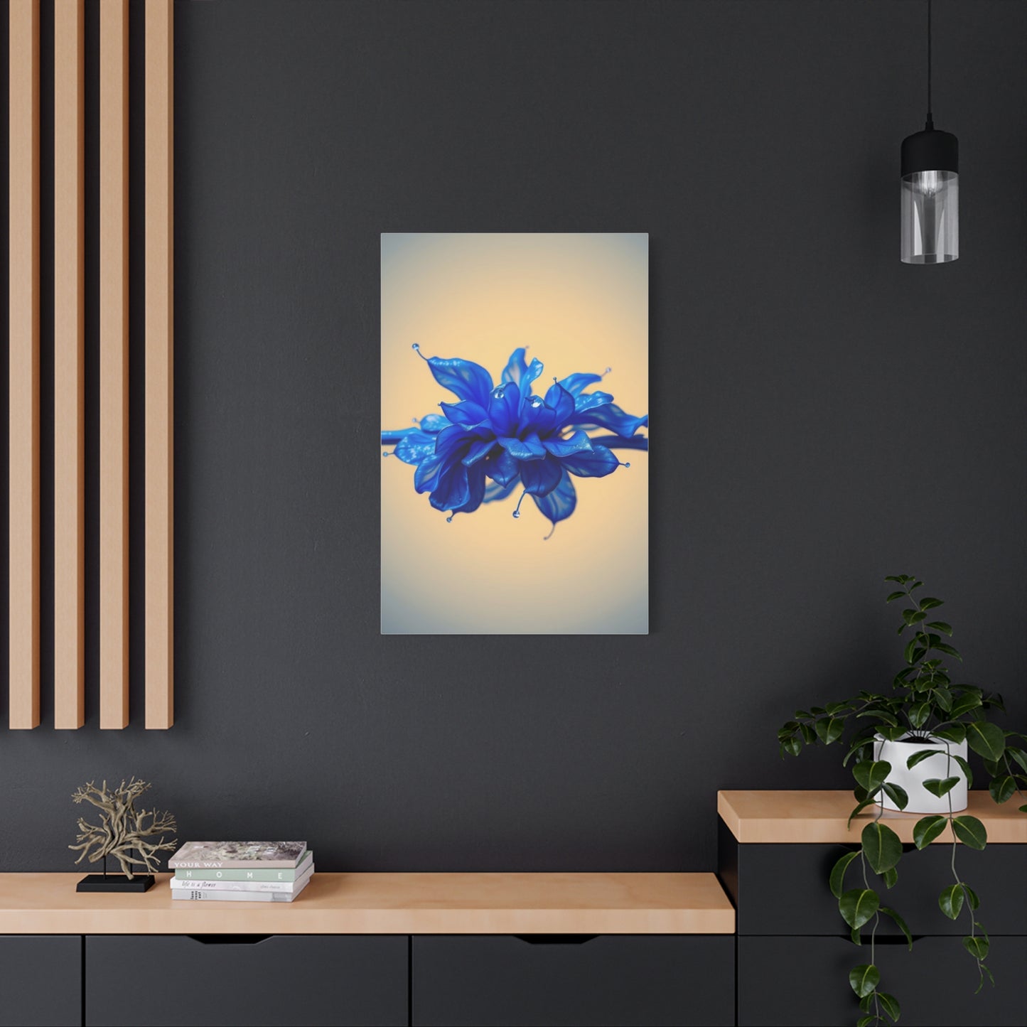 Supreme Collection Blue & Gray Art Wall Art & Canvas Print