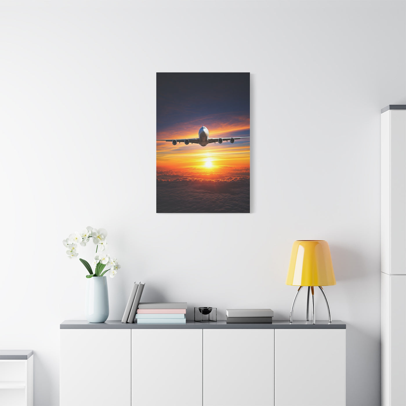 Sunset Horizon Flight Triumph Wall Art & Canvas Prints