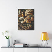 Herb Roasted Chicken Rustic Kitchen Wall Art & Canvas Print