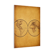 Twin Hemisphere Antique World Map Wall Art & Canvas Prints