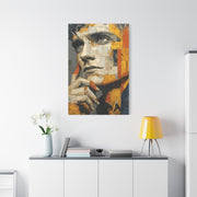 Reflective Thought Portrait Collage Wall Art & Canvas Print