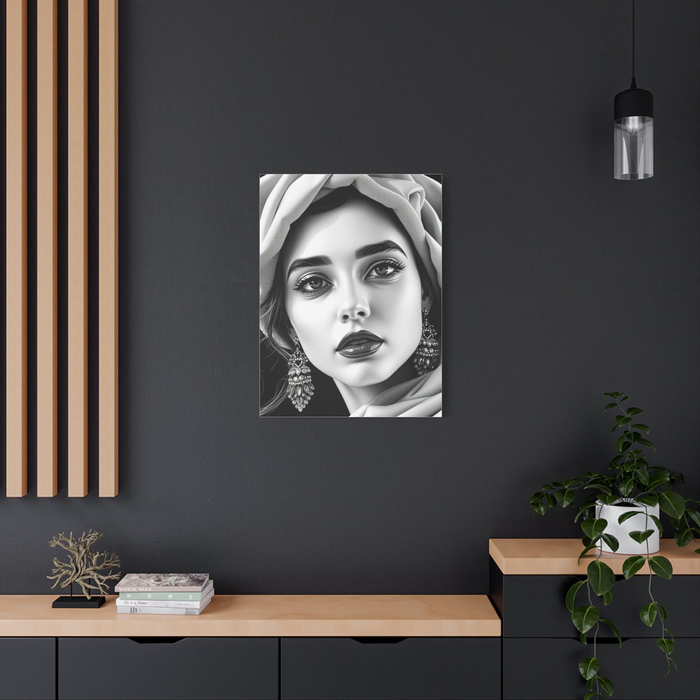 Black and White Illustrations Art Refined Canvas Wall Art & Canvas Print