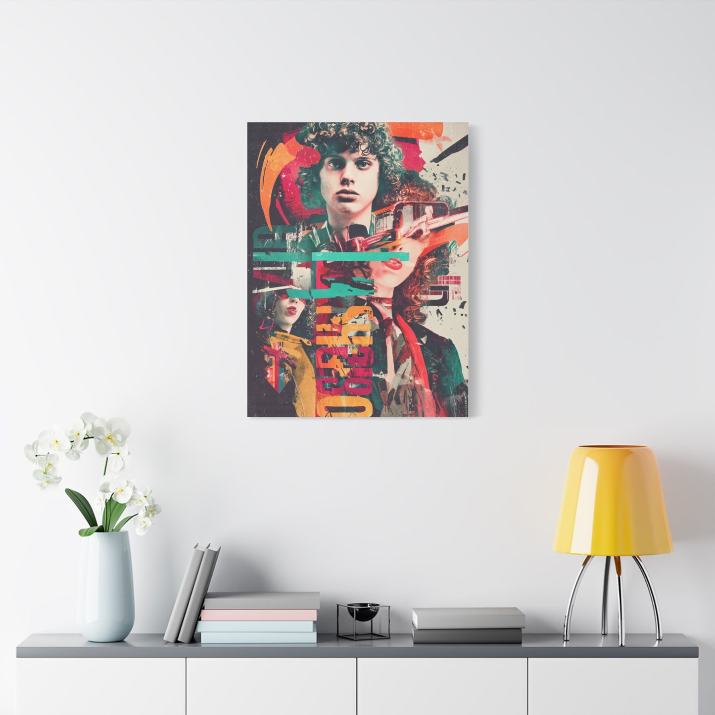Retro Pop Collage Portrait Wall Art & Canvas Print