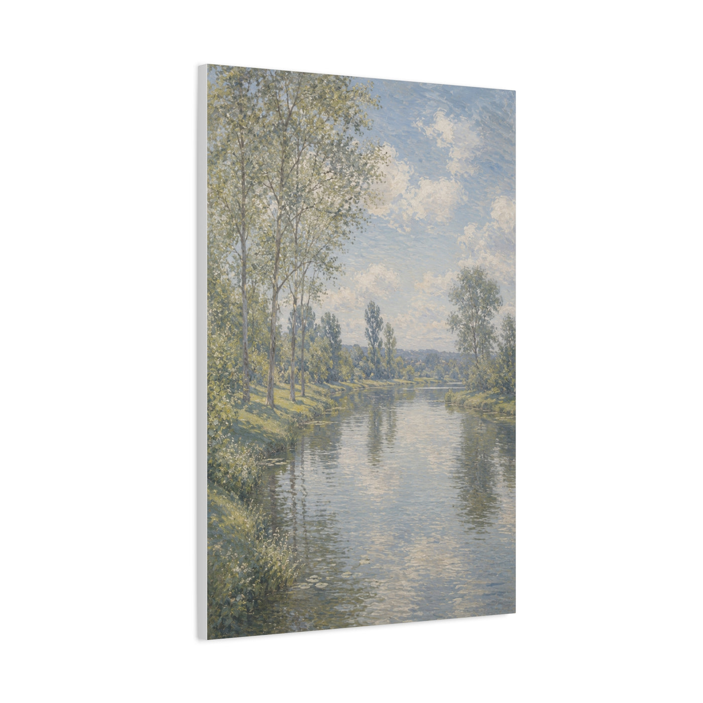 Beside Still Waters Impressionist Scripture Wall Art & Canvas Print