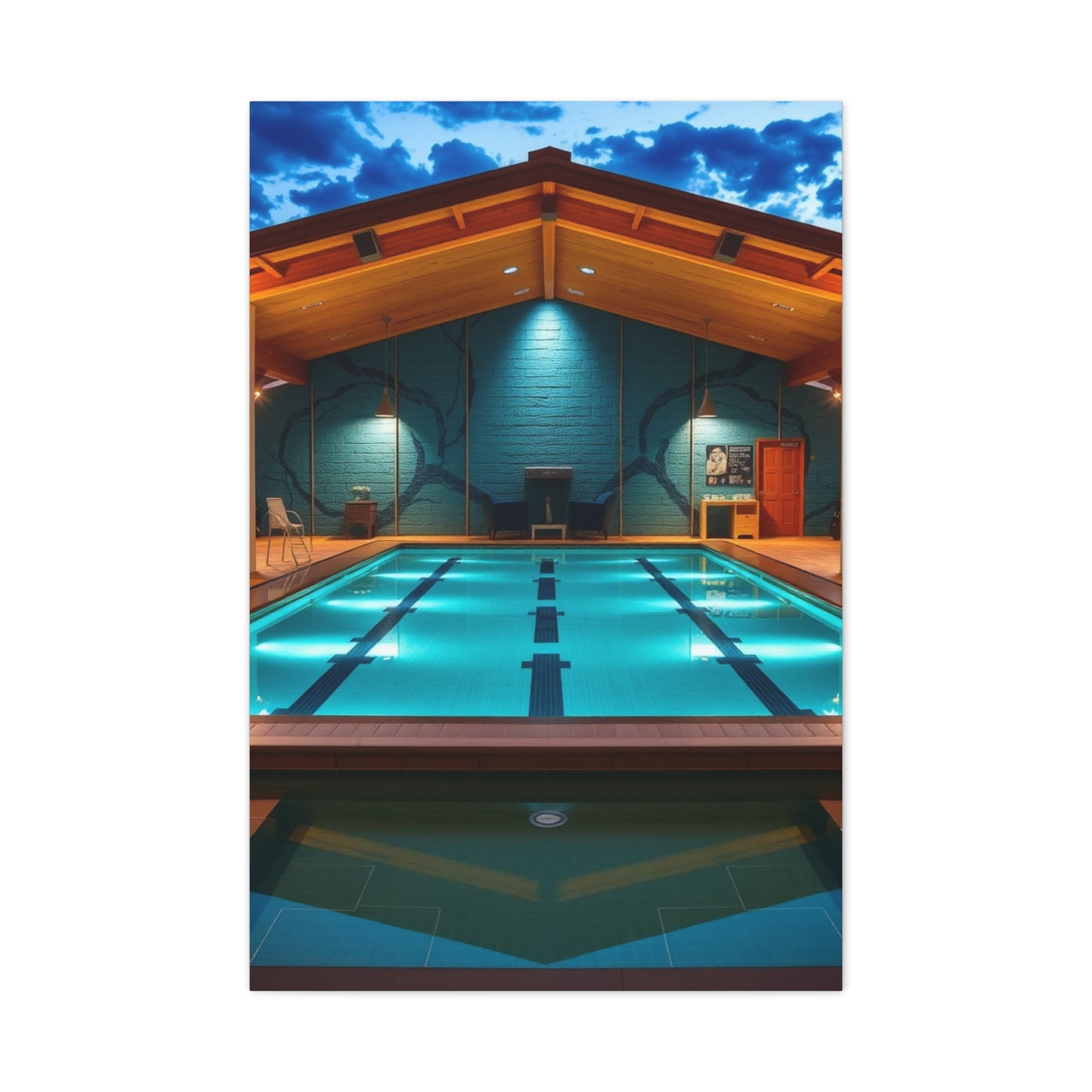 Supreme Swimming Pool Art Beautiful Collection Wall Art & Canvas Print