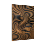 Minimal Slatted Wave Flow Panel Wall Art & Canvas Print