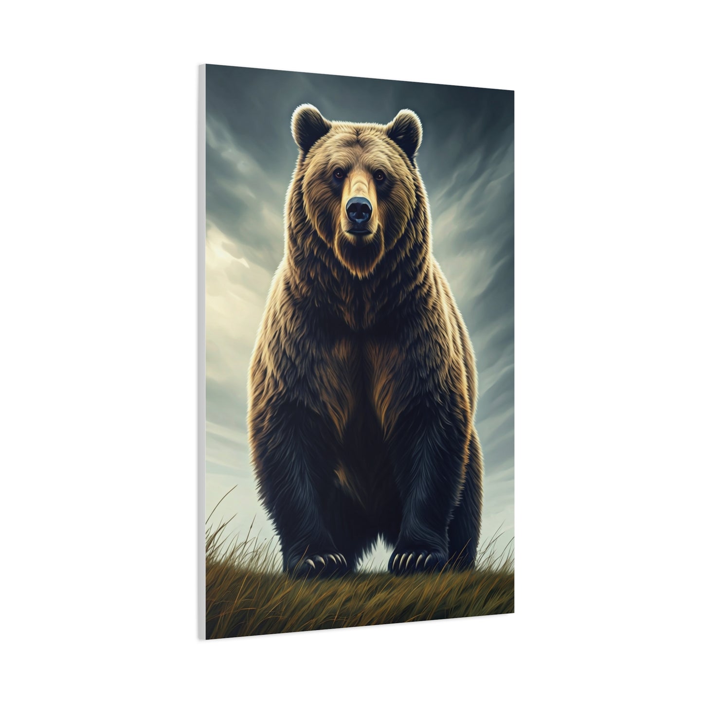 Majestic Grizzly Standing Portrait Wall Art & Canvas Prints