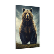 Majestic Grizzly Standing Portrait Wall Art & Canvas Prints