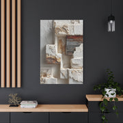 Minimal Plaster Block Assemblage Wall Art & Canvas Print