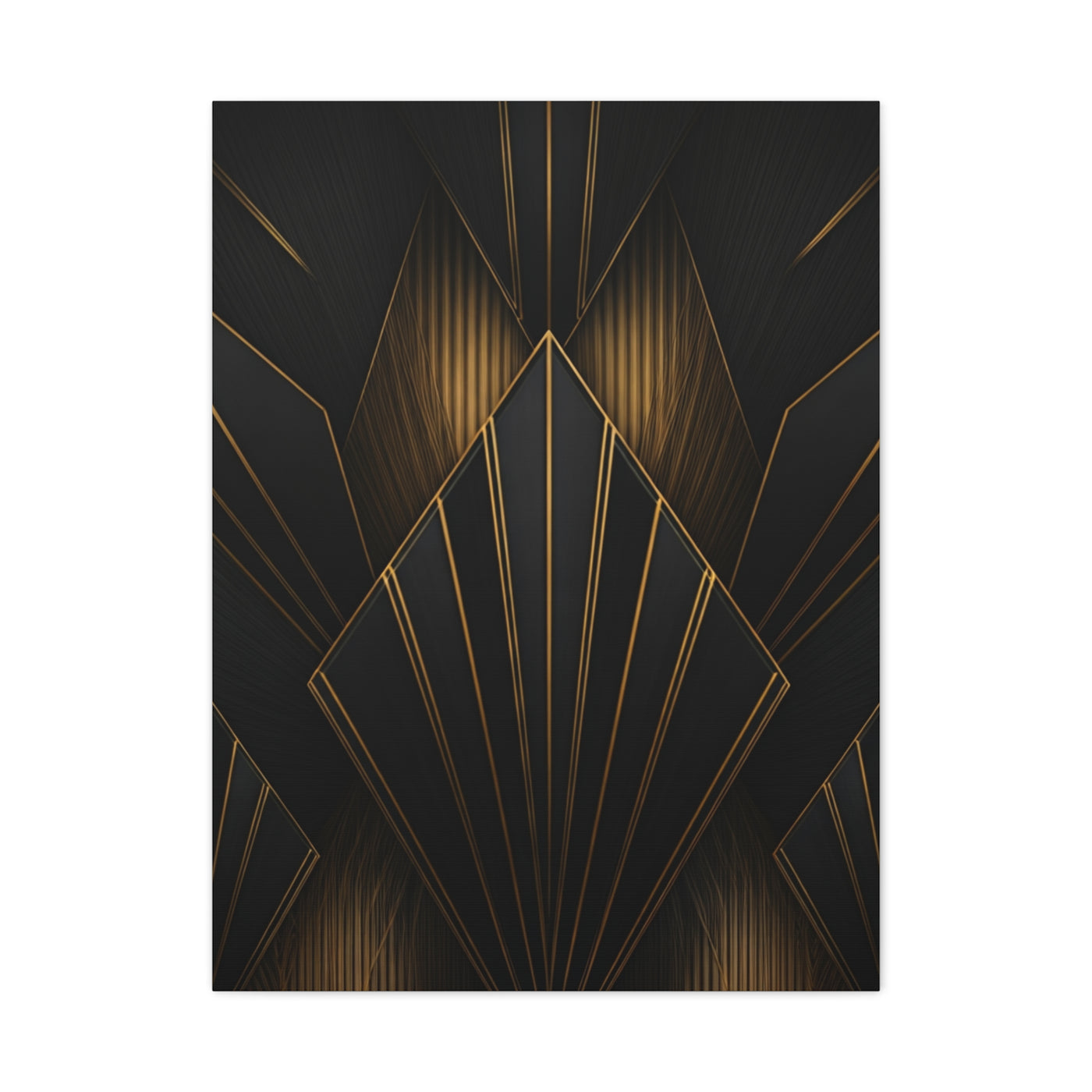 Deco Diamond Elegance Black & Gold Wall Art & Canvas Prints