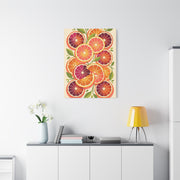 Retro Citrus Slice Composition Wall Art & Canvas Print
