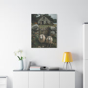 Sheep at Farmhouse Gate Wall Art & Canvas Print