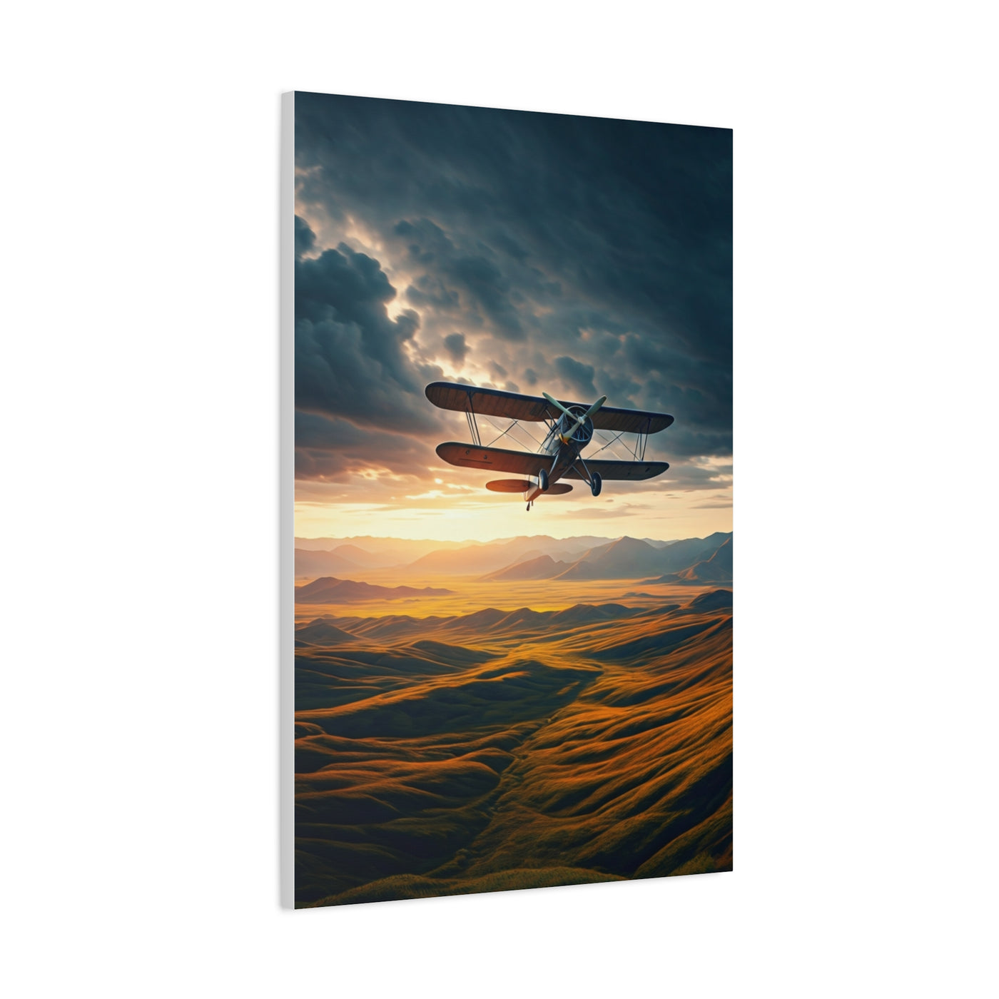 Sunset Passage Above Rolling Valleys Wall Art & Canvas Prints