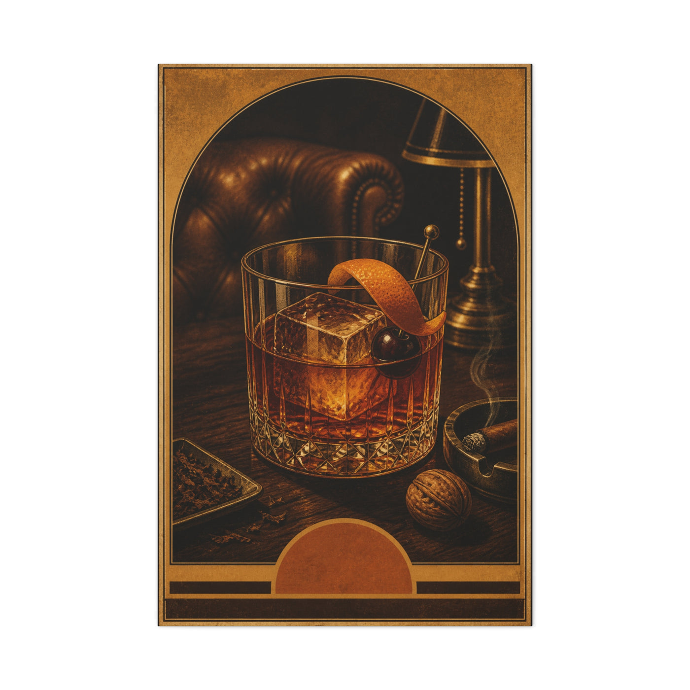 Old Fashioned Gentleman’s Club Poster Wall Art & Canvas Print