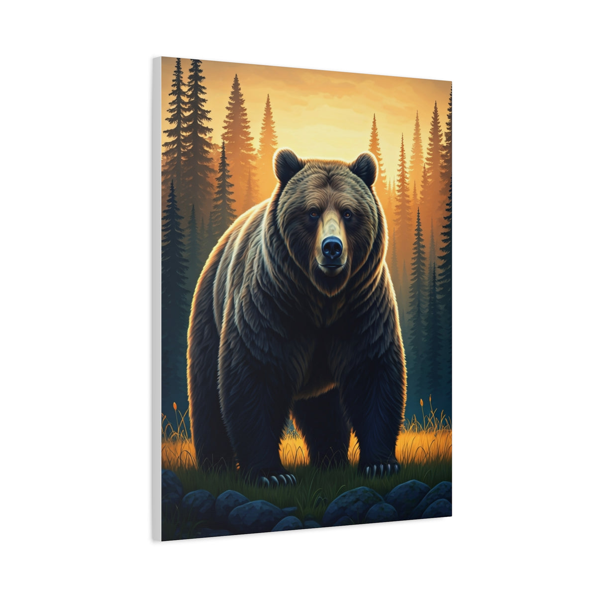 Calm Forest Bear Portrait Wall Art & Canvas Prints