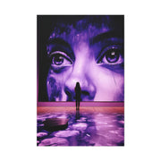 Monumental Purple Gallery Portrait Contemporary Wall Art & Canvas Print