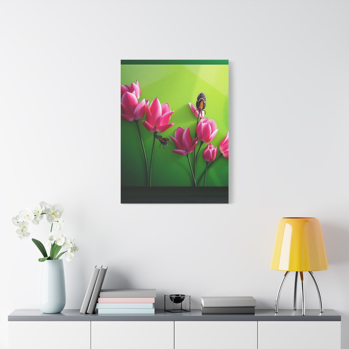 Elite Green & Pink Canvas Art Vision Wall Art & Canvas Print