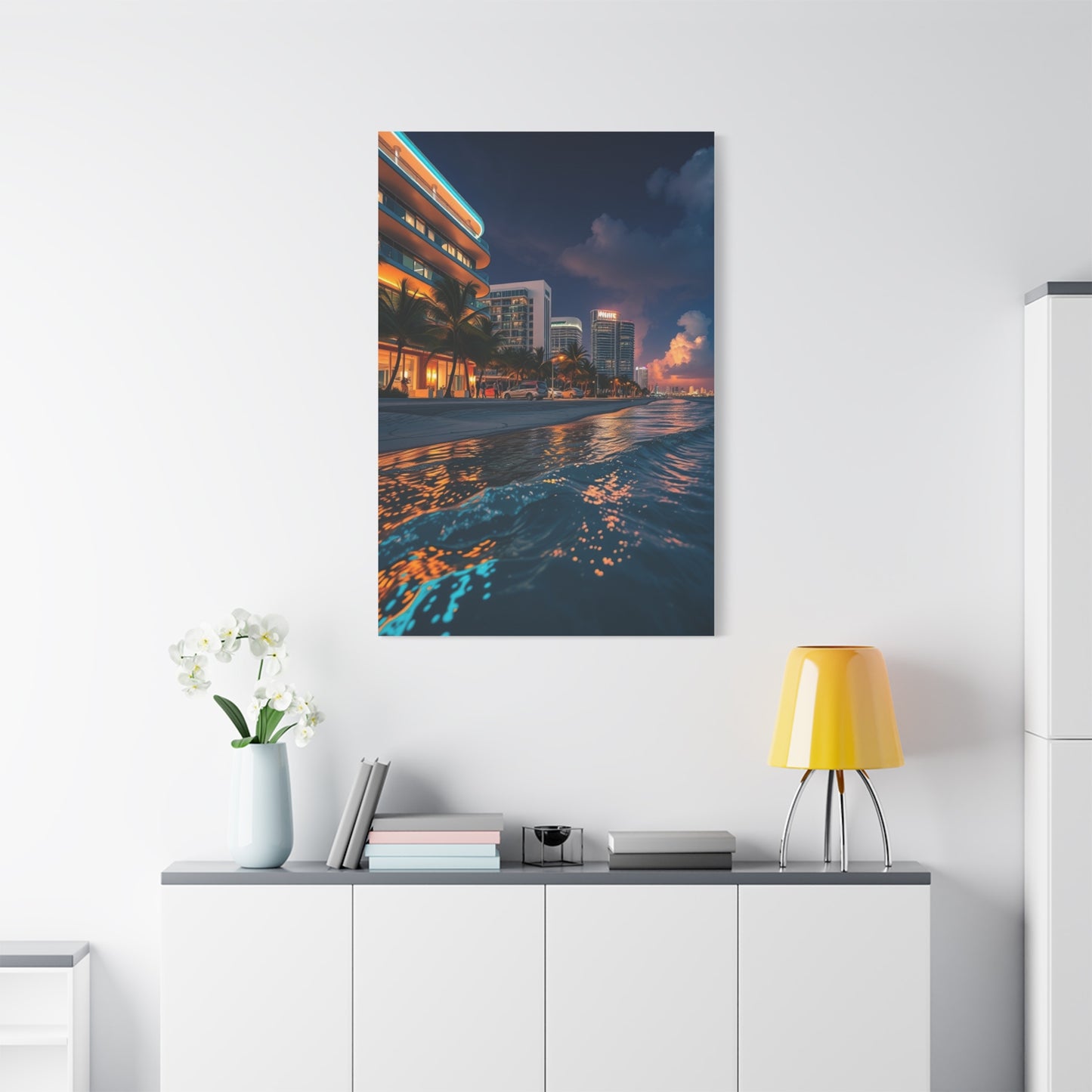 Opulent Miami Vista Canvas
