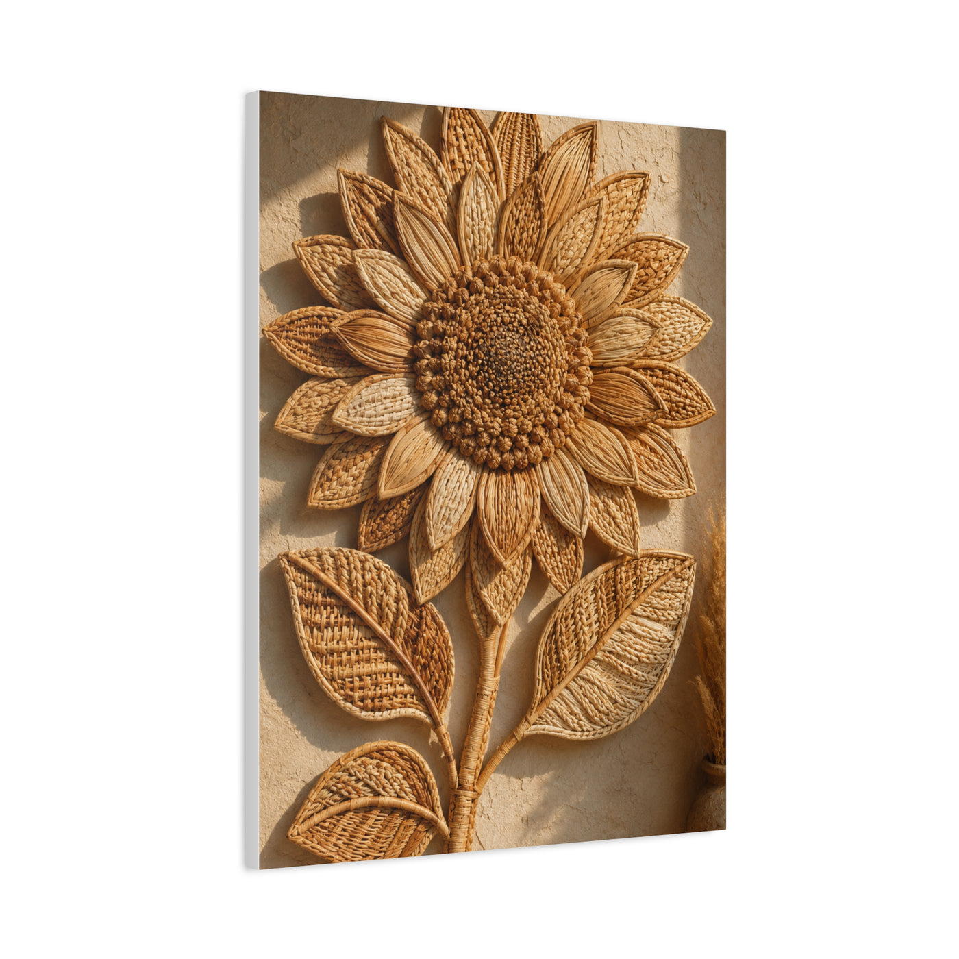 Artisan Woven Sunflower Relief Wall Art & Canvas Print