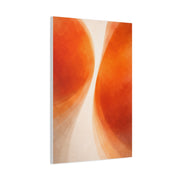 Dual Orange Flow Abstract Composition Wall Art & Canvas Print