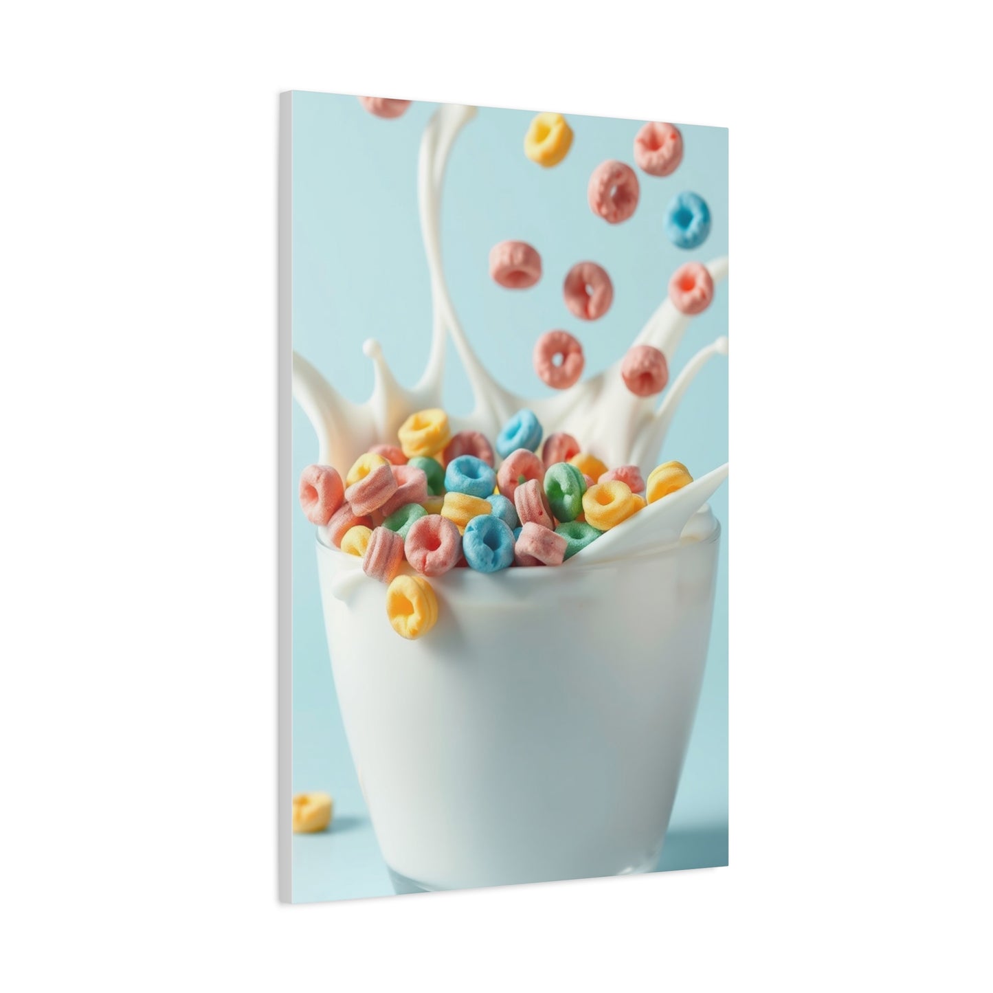Fruit Loops in Milk Art Premium Canvas 17 Wall Art & Canvas Print