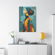 Geometric Fashion Portrait Elegance Wall Art & Canvas Print