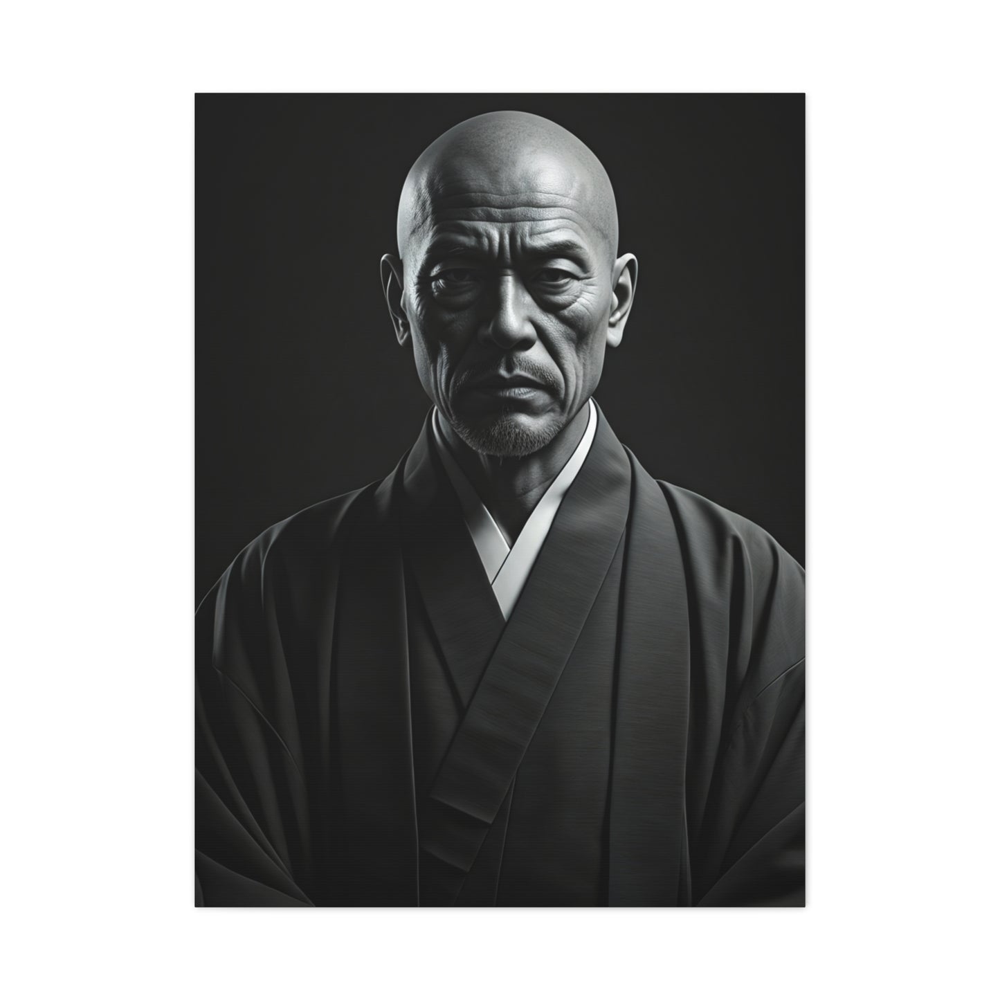 Stoic Figure in Minimalist Portrait Wall Art & Canvas Prints