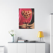 Disco Heart Cocktail Romance Scene Wall Art & Canvas Print