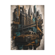 NYC Bridge Urban Collage Street Wall Art & Canvas Print