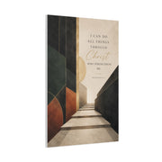 Philippians 4:13 Modern Perspective Scripture Wall Art & Canvas Print