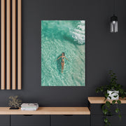 Aerial Ocean Serenity Woman Portrait Wall Art & Canvas Print