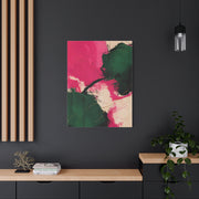 Bold Pink and Emerald Abstract Wall Art & Canvas Print