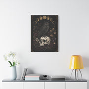 Gothic Occult Owl Skull Composition Wall Art & Canvas Print