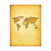 Sepia Continent Map Wall Art & Canvas Prints
