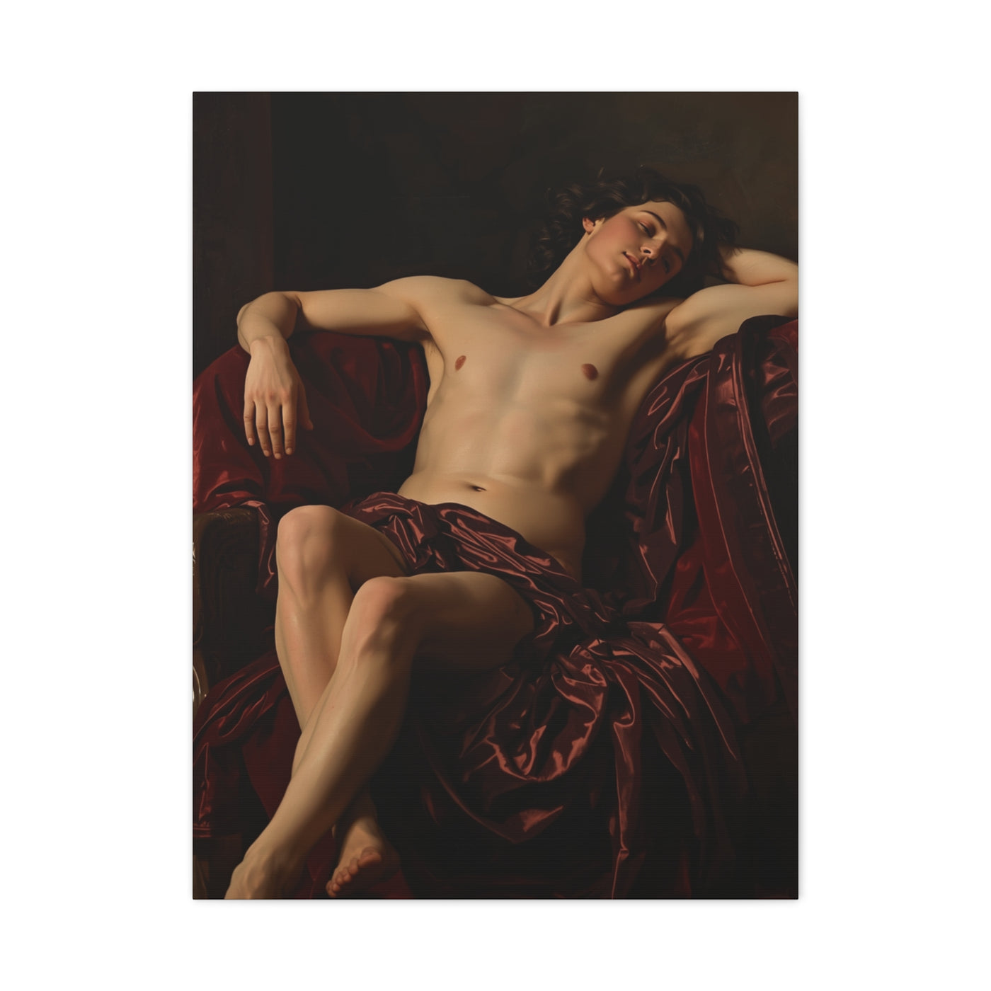 Classical Draped Male Figure Wall Art & Canvas Print